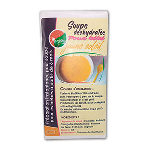 Soupes déshydratées Jaune soleil